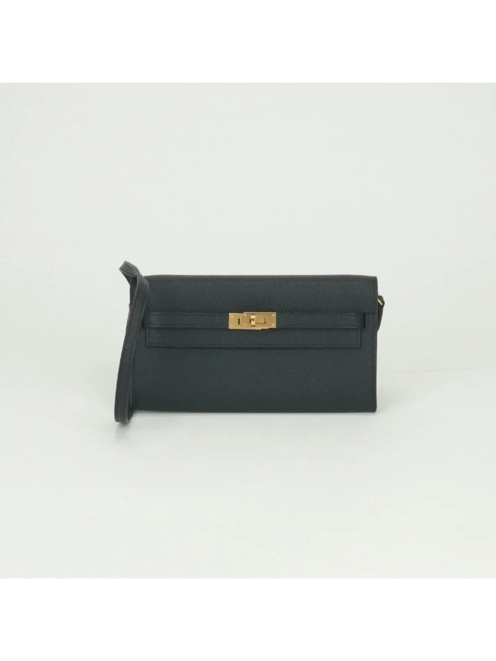 Hermes Kelly Wallet To Go Epsom Noir Black Gold Veau